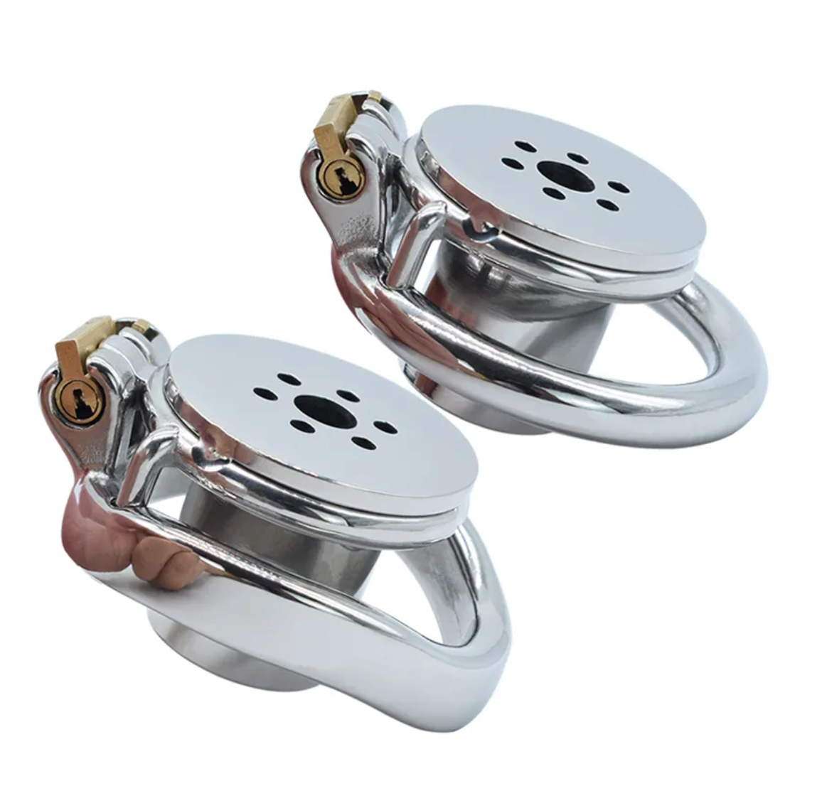 Stainless Steel Flat Inverted Chastity Cage with a Removable Catheter –  ChastityBondage