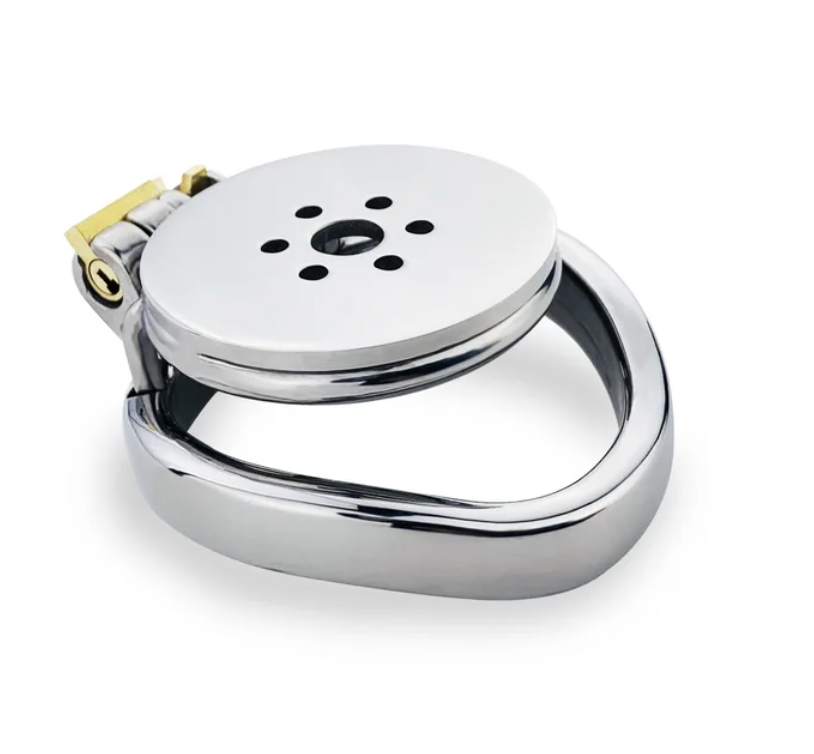 metal flat chastity cage
