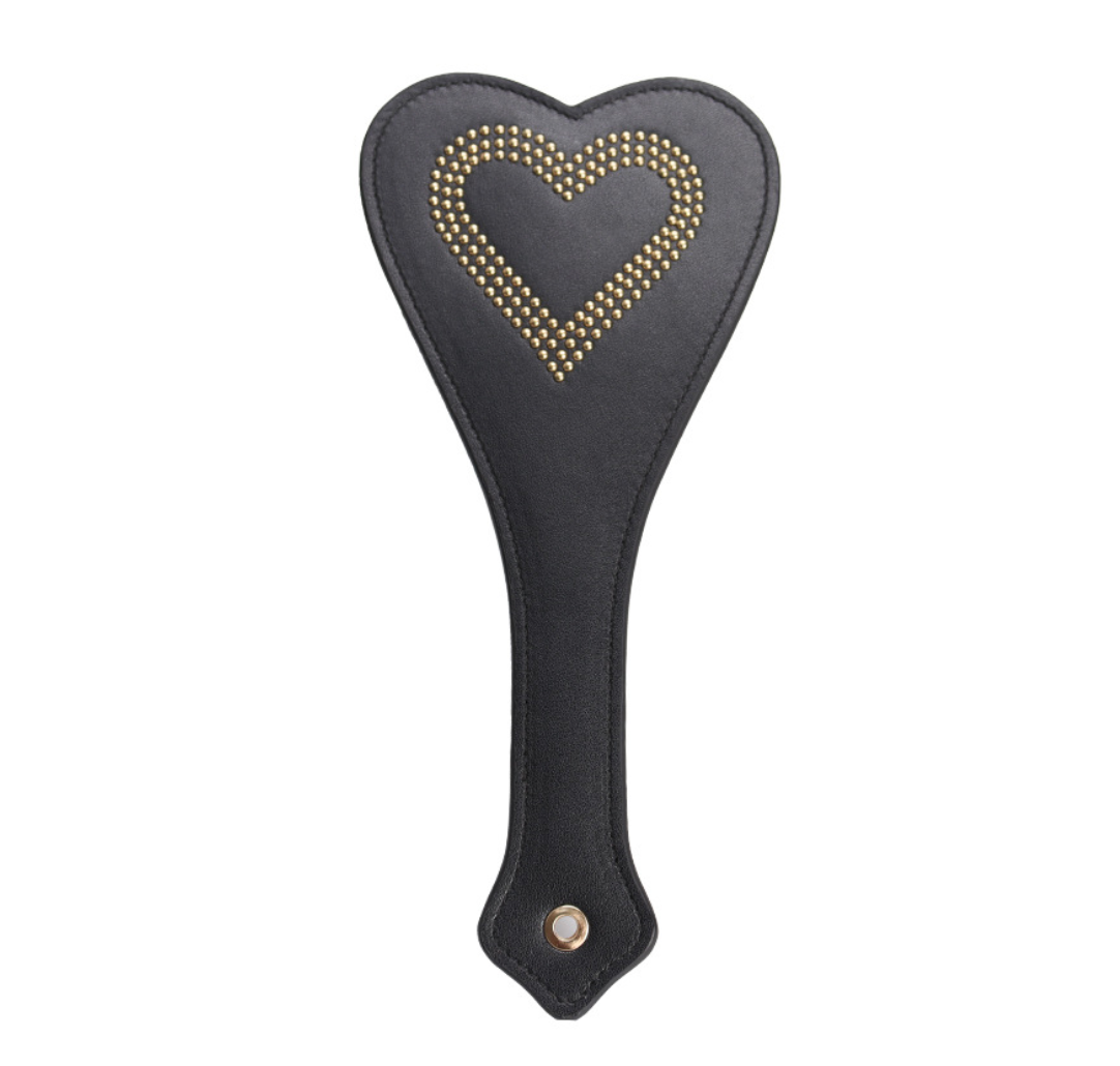 heart shaped leather spanker