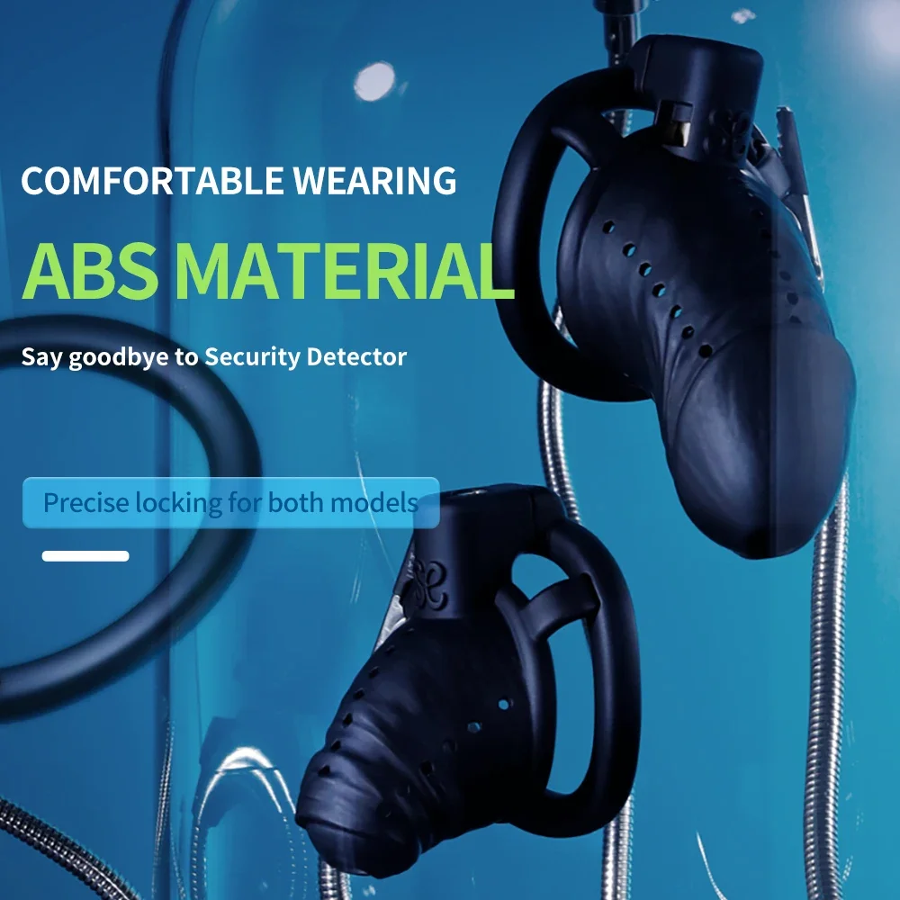 Lightweight Realistic Black Cock Cage Set