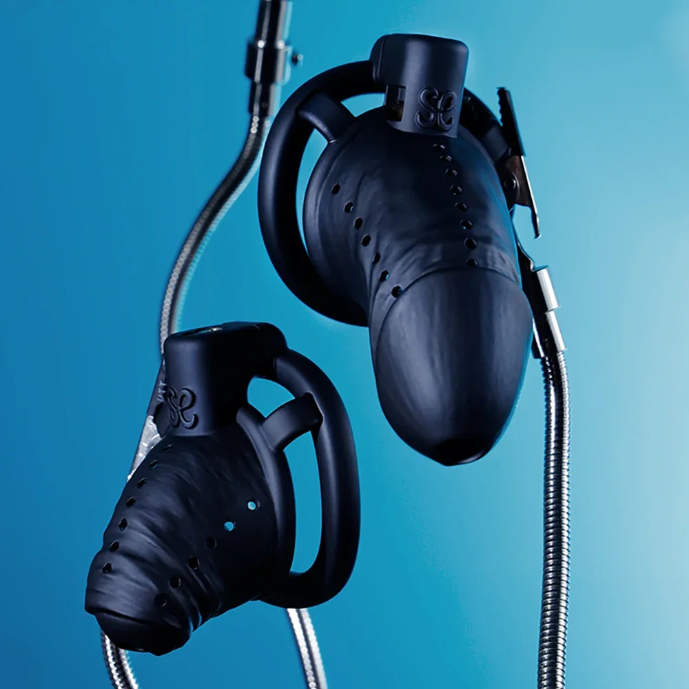 Lightweight Realistic Black Cock Cage Set