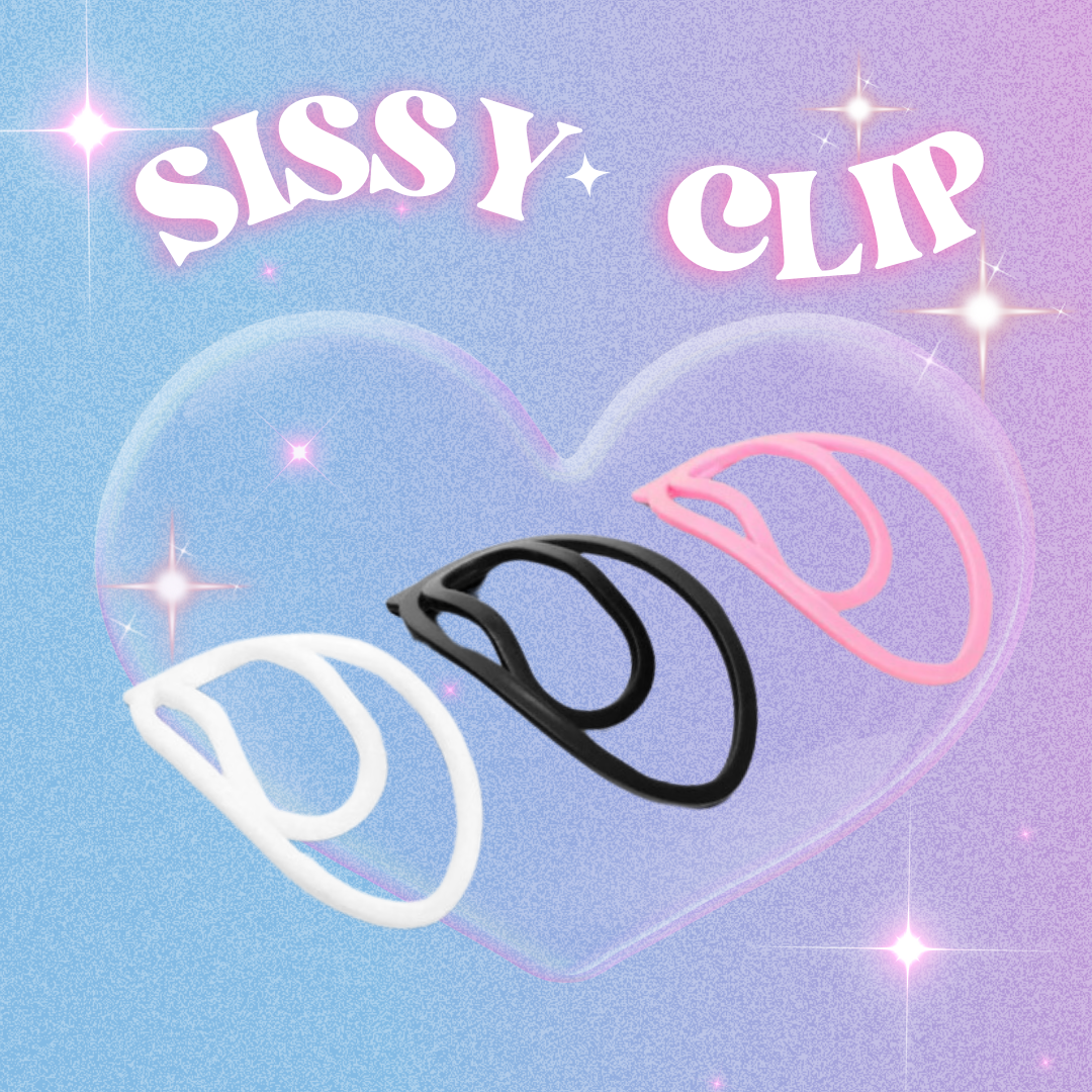 Sissy Fufu Clip for Mimicking Female Pussy and Cock Cage Training - ChastityBondage