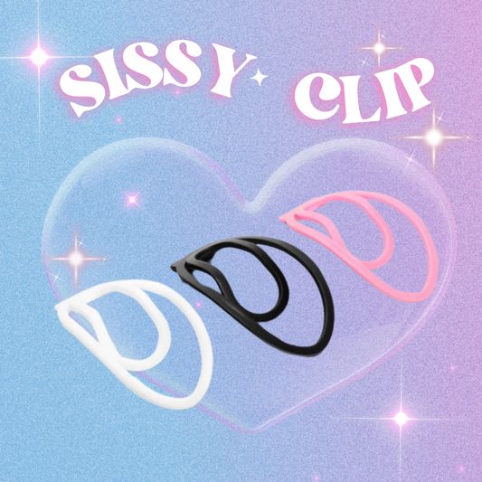 Sissy Fufu Clip for Mimicking Female Pussy and Cock Cage Training - ChastityBondage