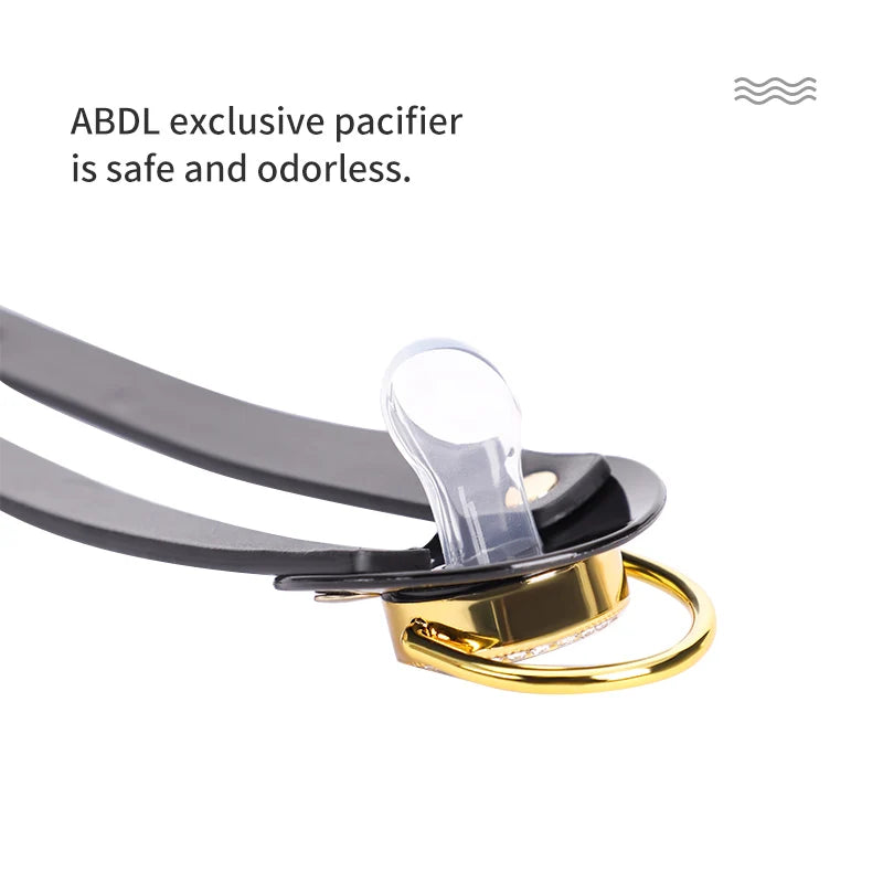 Adult Pacifier Mouth Gag with Nipple Clamp Breast Clip Sex Toys For Couples