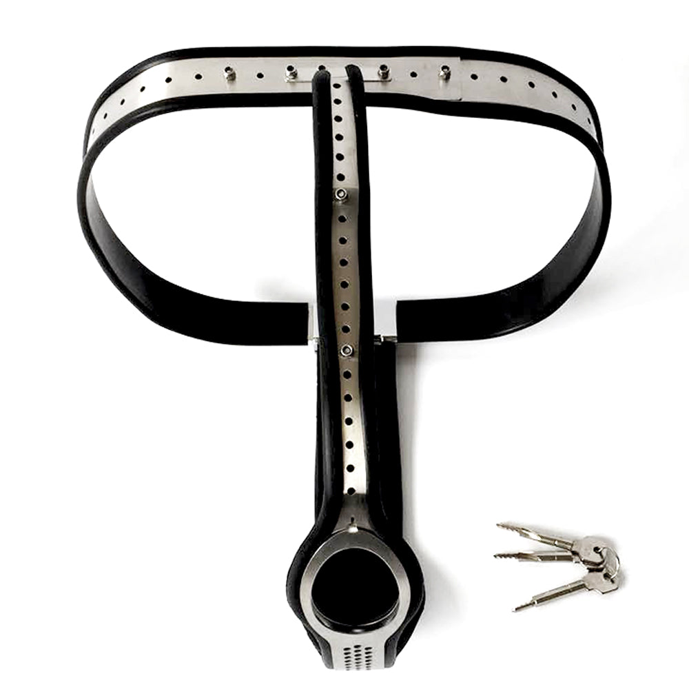 Female Chastity Belt with Invisible Lock T-Back Chastity Panties - ChastityBondage