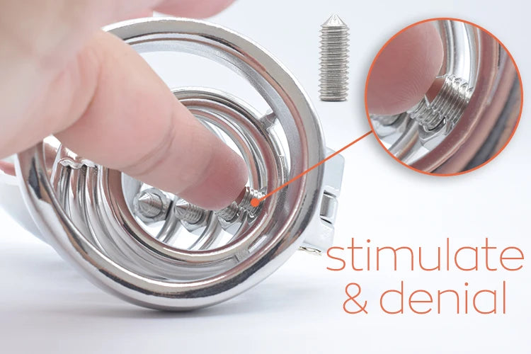 spiked chastity cage for men