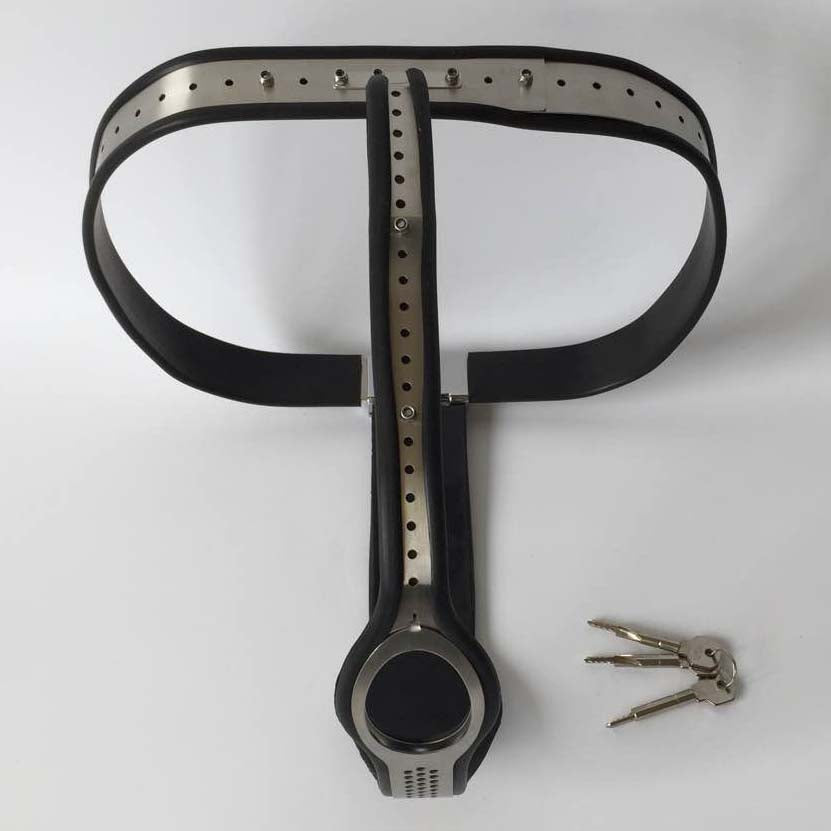 Female Chastity Belt with Invisible Lock T-Back Chastity Panties - ChastityBondage