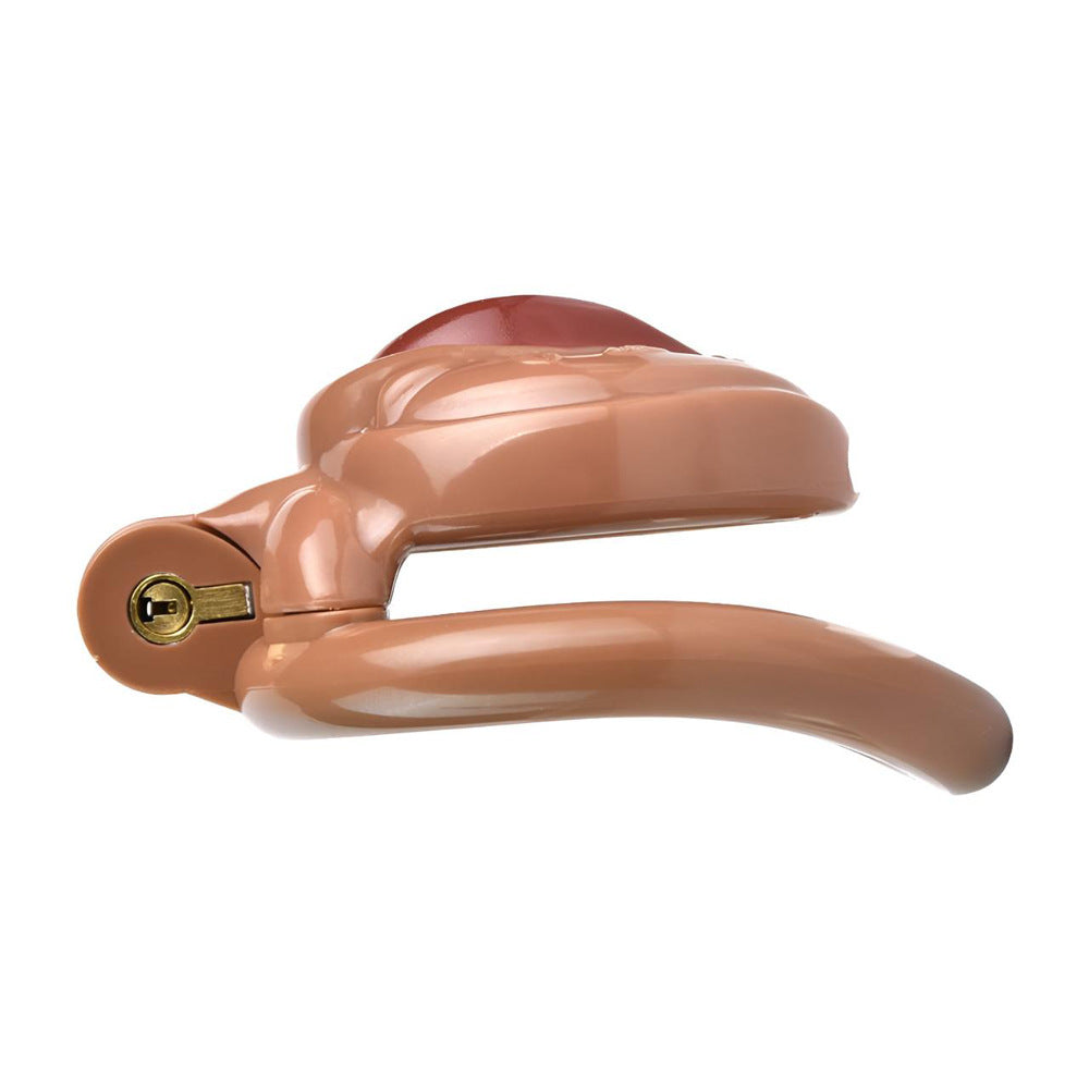 Realistic Pussy Chastity Cage For Sissy Flat CockCage Nude/Pink/Black/White