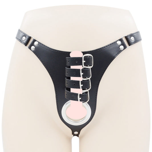 pu chastity belt for men
