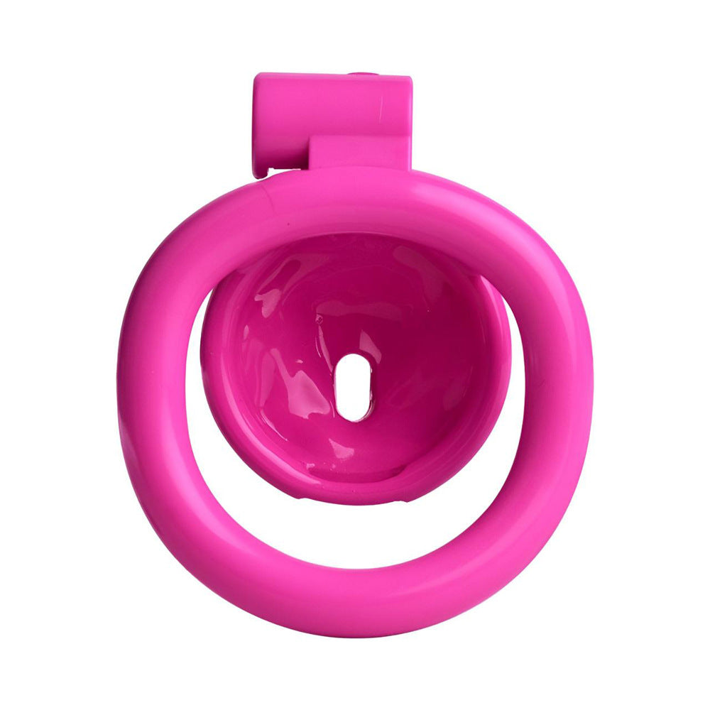 Pink Rose Clit Chastity Cage Cute Small Sissy Cock Cage BDSM Slave Training Mimicking Female Pussy