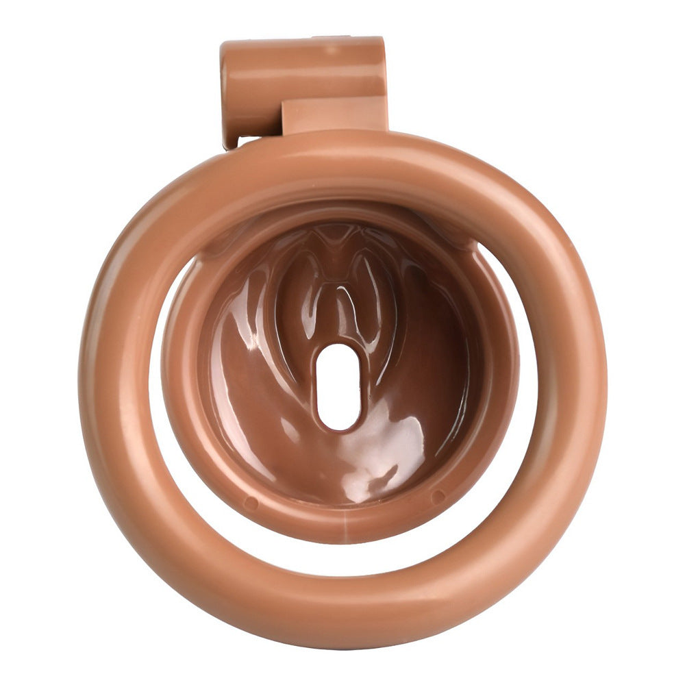 Realistic Pussy Chastity Cage For Sissy Flat CockCage Nude/Pink/Black/White