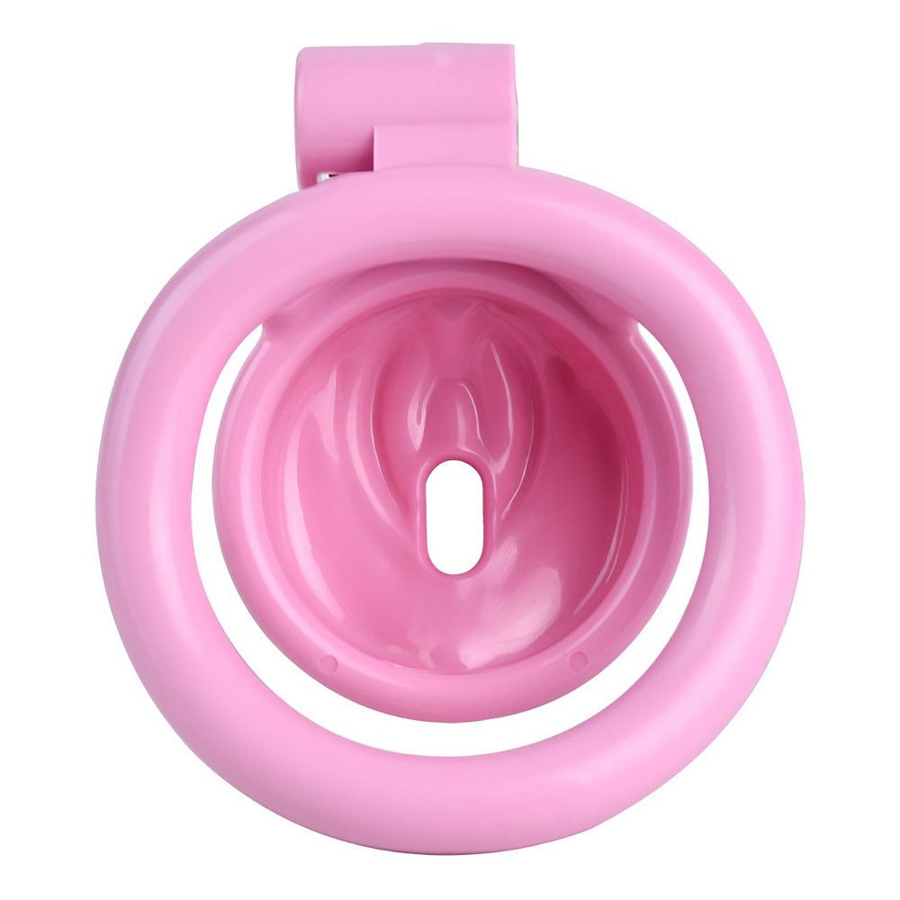Realistic Pussy Chastity Cage For Sissy Flat CockCage Nude/Pink/Black/White