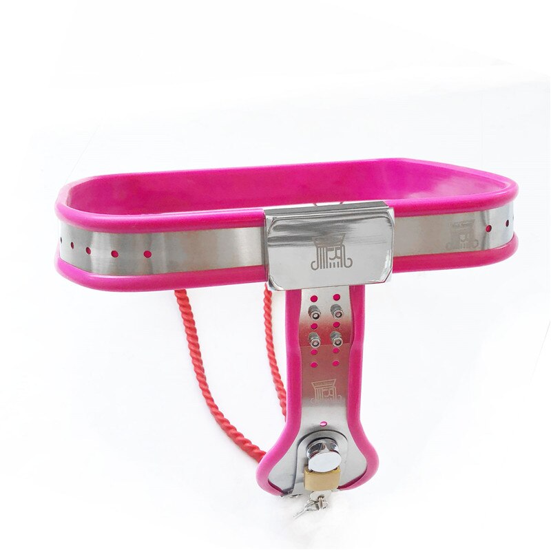 Y-Type Adjustable Chastity Belt For Women - Blue - ChastityBondage