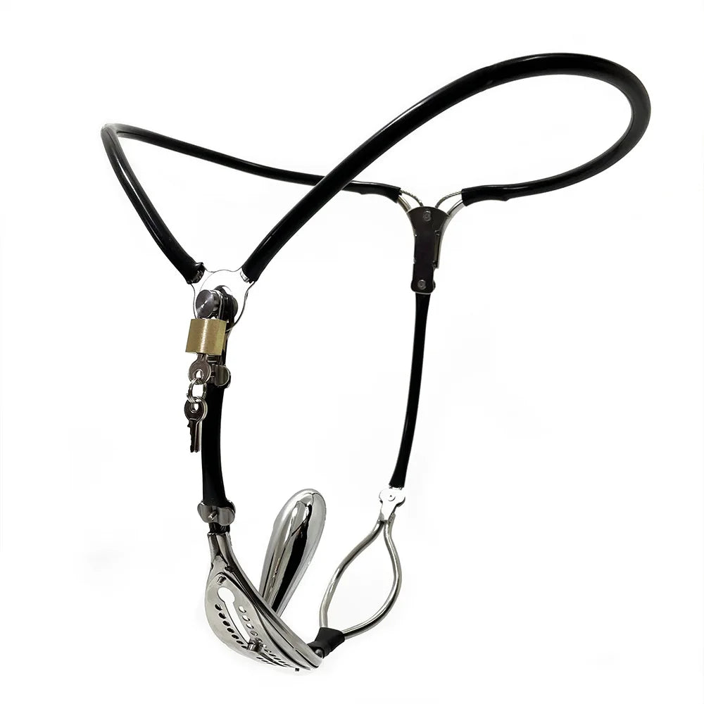 Invisible Female Chastity Belt with Opening and Detachable Vagina Plug
