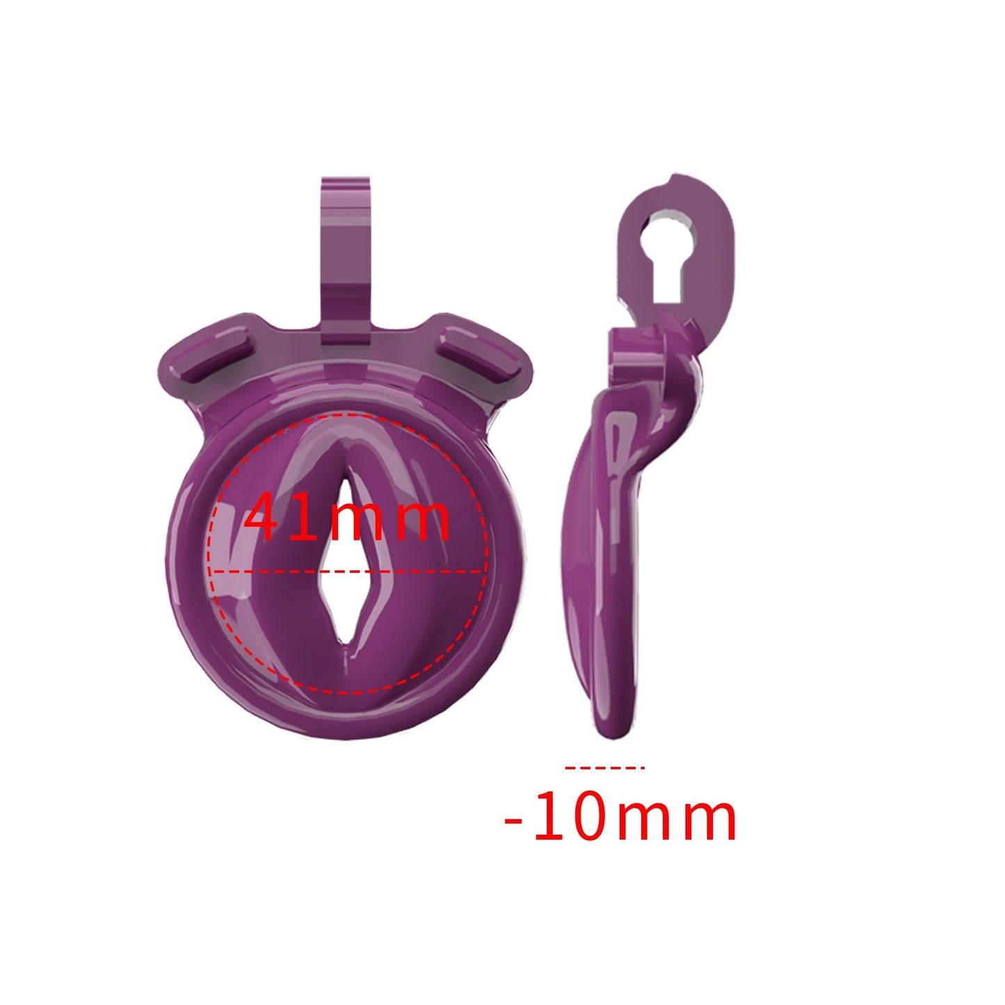 Ultra Small Sissy Negative Chastity Cage with 5 Size Rings - ChastityBondage