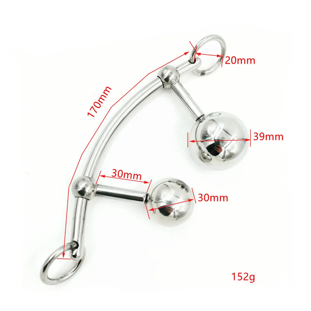 Female Anal and Vagina Double Plug Balls - ChastityBondage