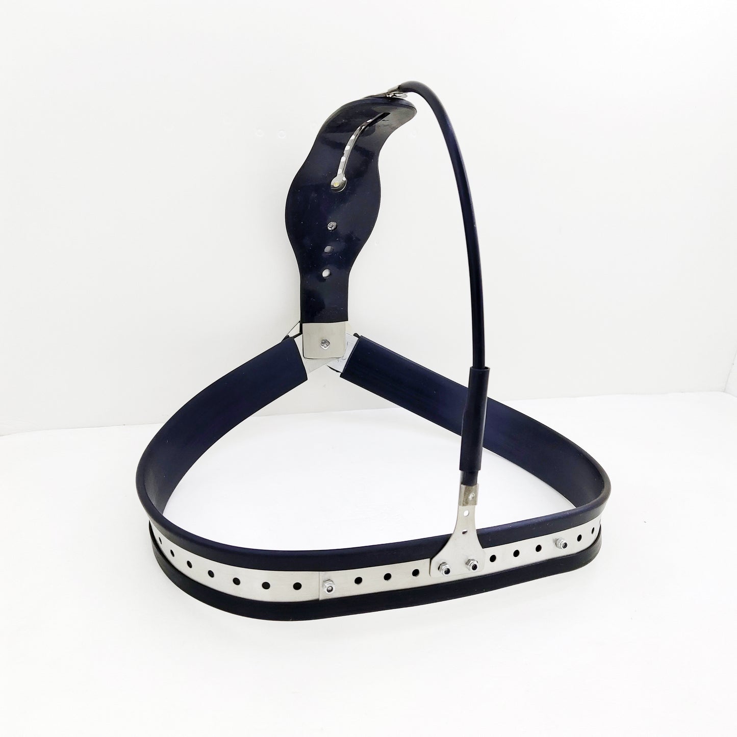 Female Heart Shaped Chastity Belt with Lock Shield - Pink - ChastityBondage