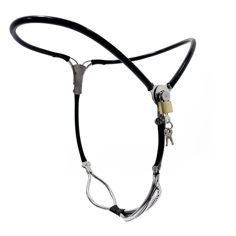 Invisible Female Chastity Belt with Opening and Detachable Vagina Plug