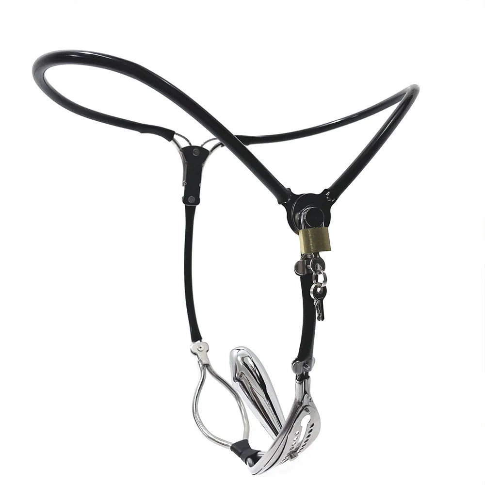Invisible Female Chastity Belt with Opening and Detachable Vagina Plug