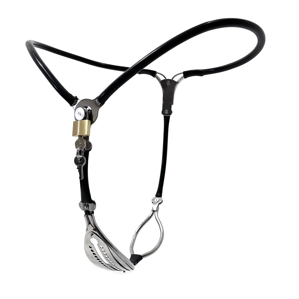 Invisible Female Chastity Belt with Opening and Detachable Vagina Plug