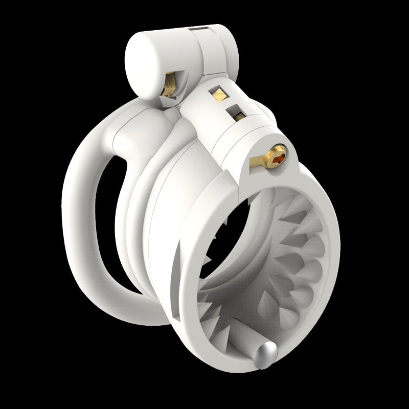 Spiked Resin Chastity Cage Set with Removable Cap