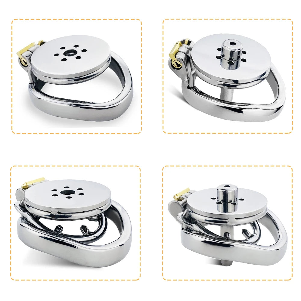 small metal chastity cage
