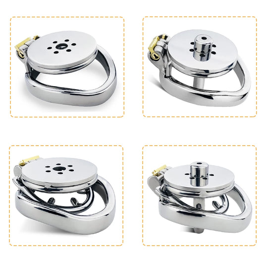small metal chastity cage