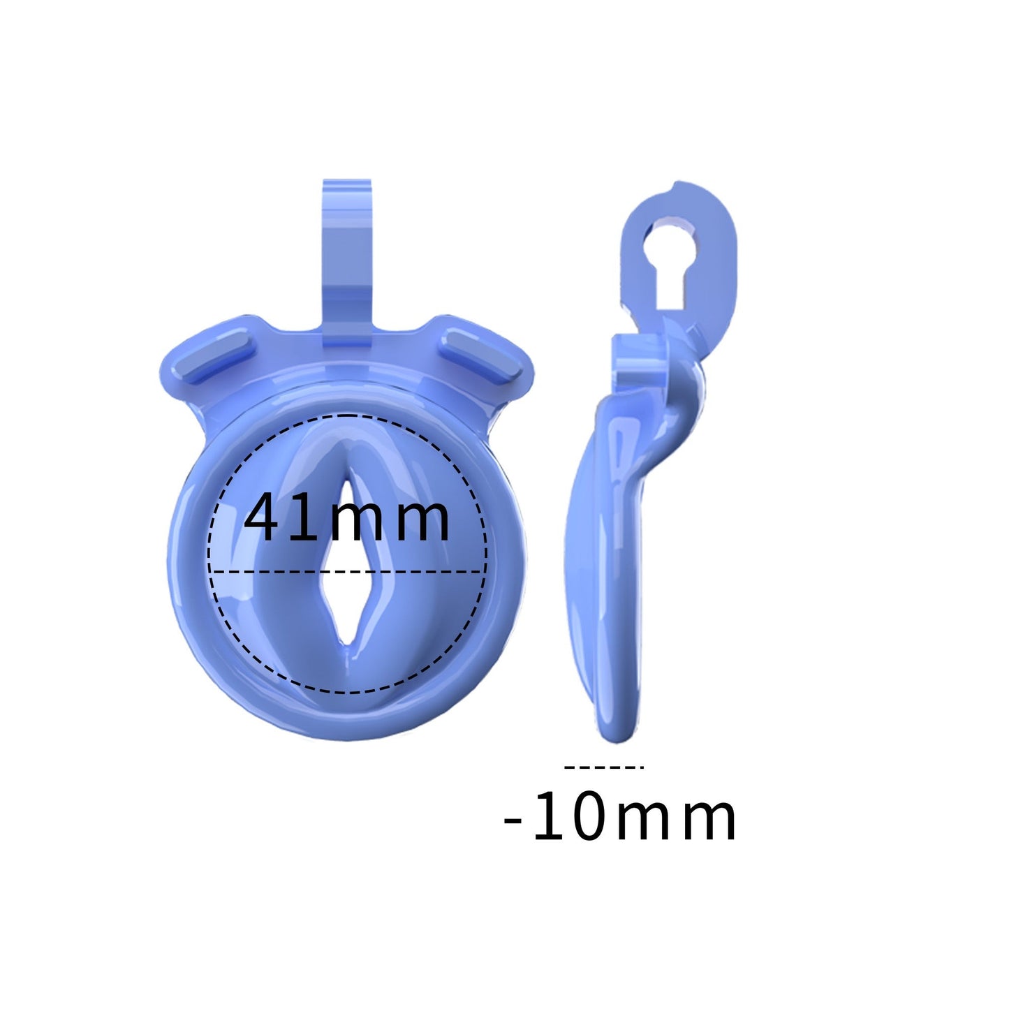 Ultra Small Sissy Negative Chastity Cage with 5 Size Rings - ChastityBondage