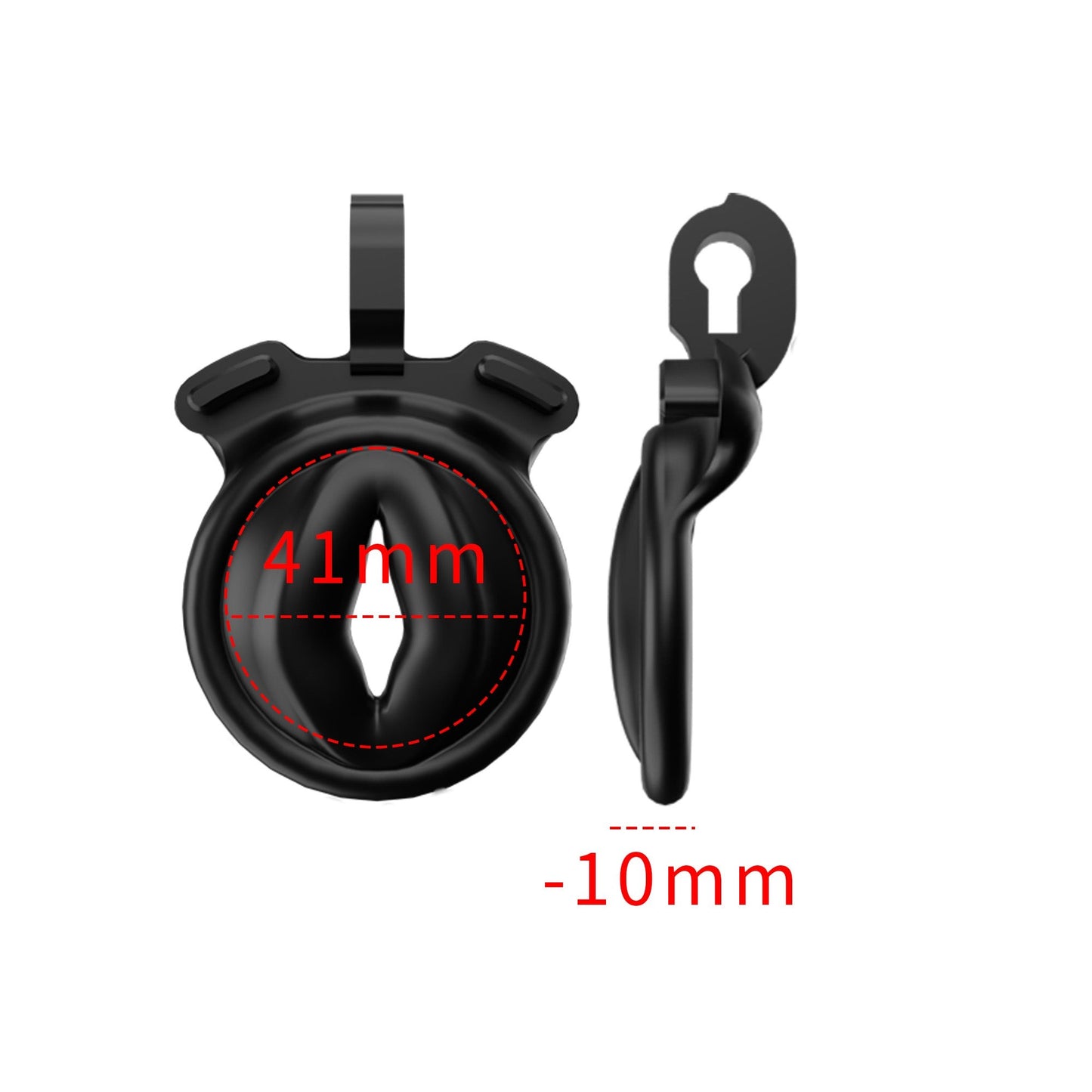 Ultra Small Sissy Negative Chastity Cage with 5 Size Rings - ChastityBondage