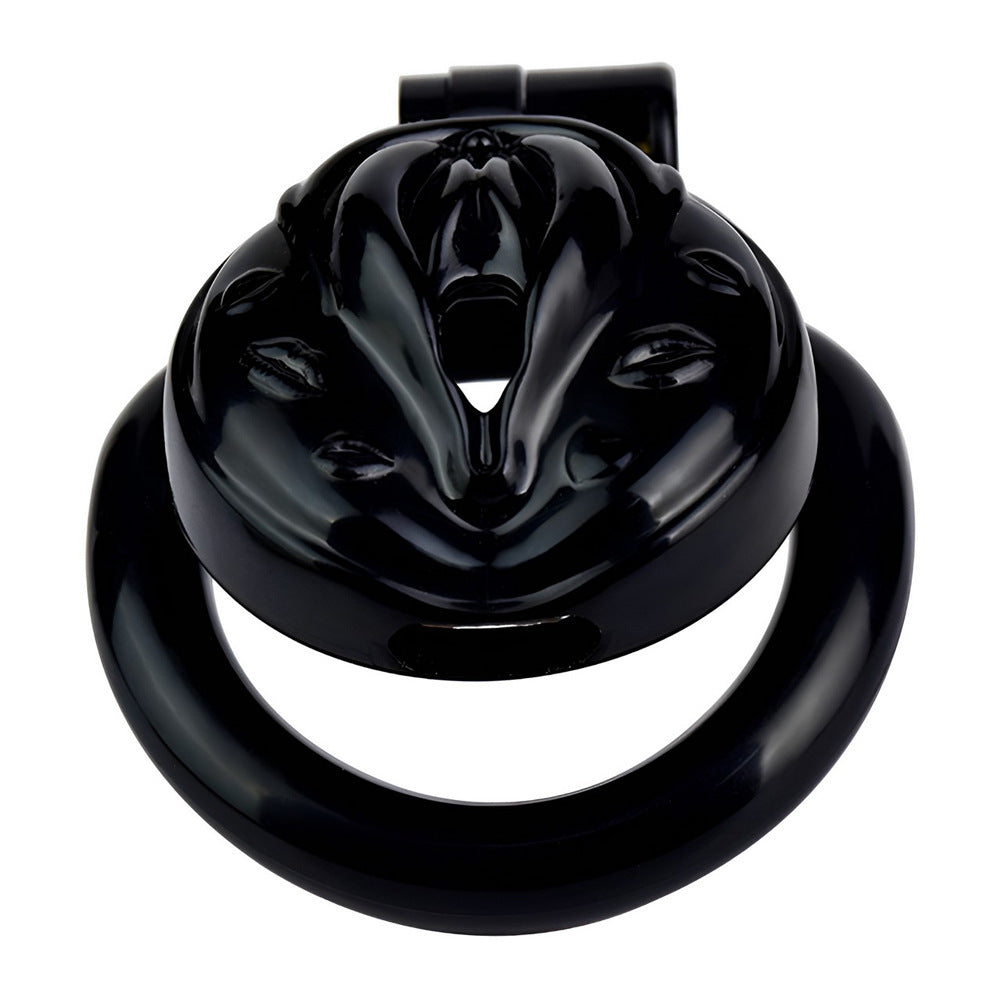 Realistic Pussy Chastity Cage For Sissy Flat CockCage Nude/Pink/Black/White