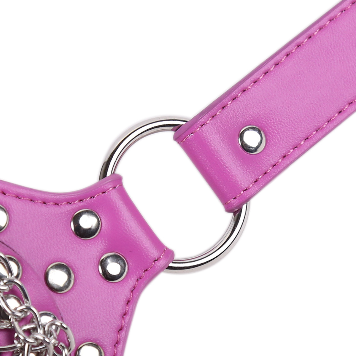 Removable BDSM Mouth Gag Rivet Bondage Mask Forced Open Mouth Erotic Bondage Gear