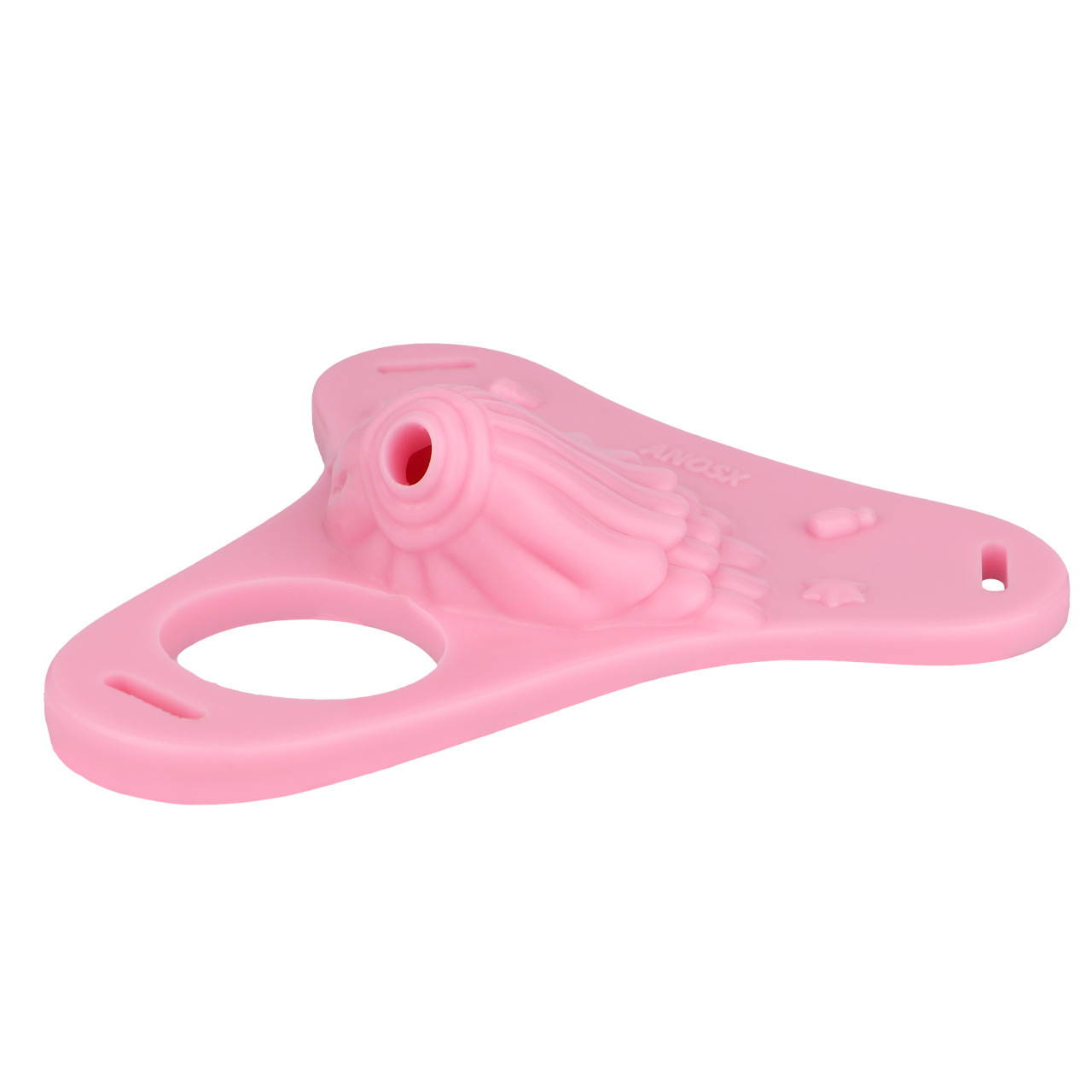Pink Silicone Seashell Sissy Chastity Cage โ Cute Cock Cover Belt