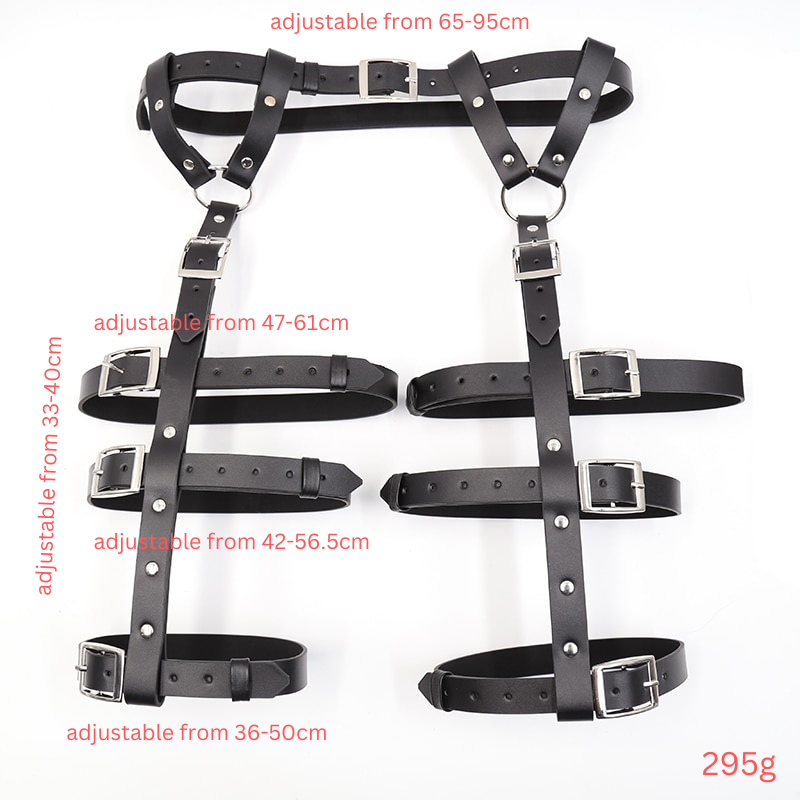 Bondage Harness - PU Leather Leg Thigh Waist Belt For Women - ChastityBondage
