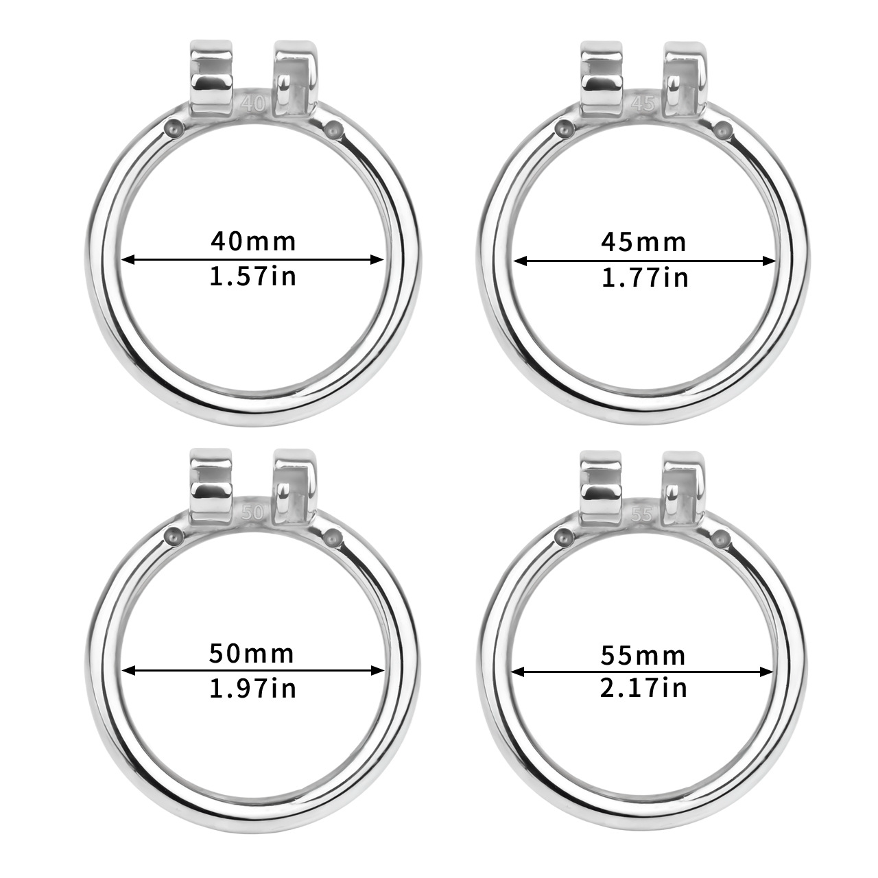 Metal Flat Butterfly Chastity Cage Small Micro Cock Lock for Men Sissy