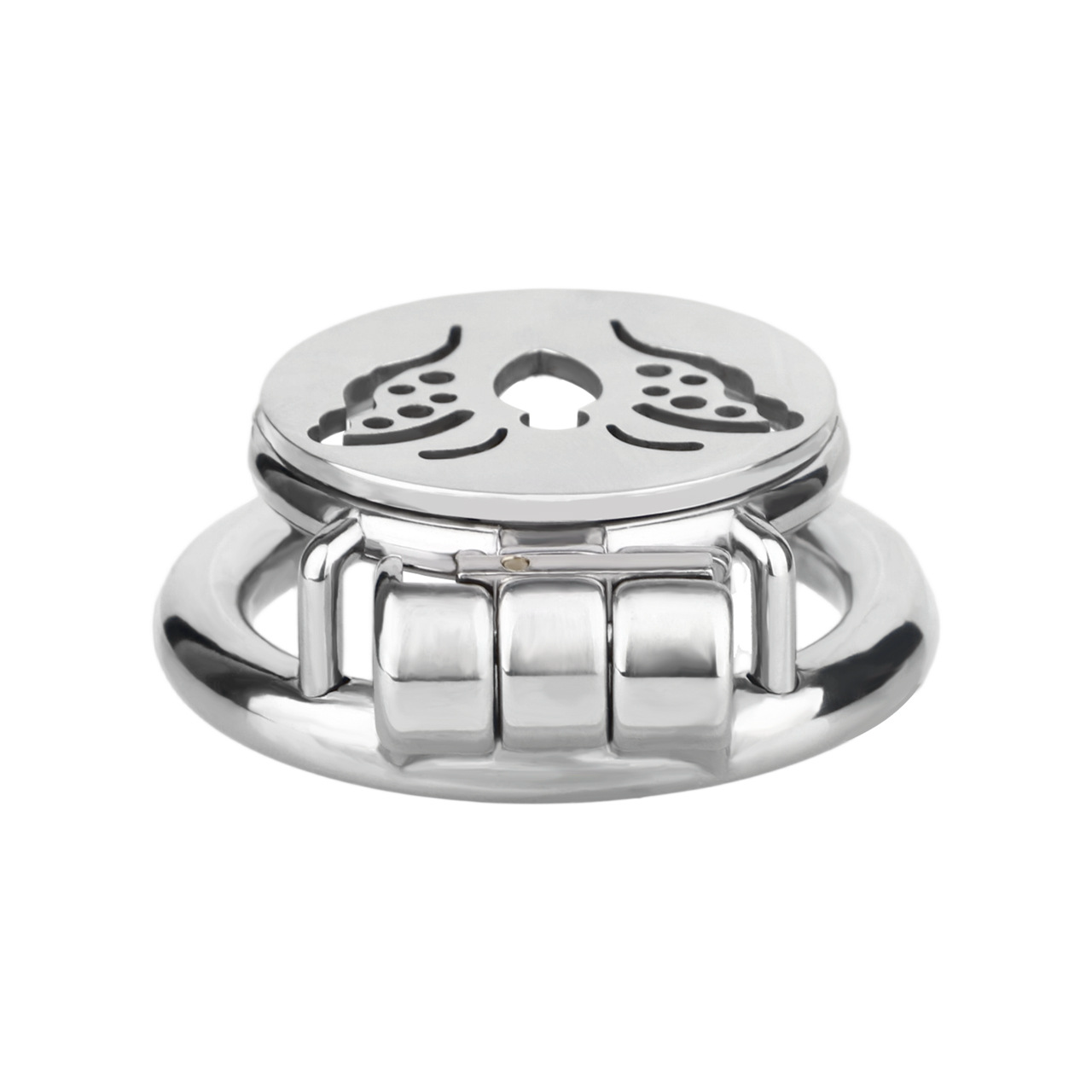 Metal Flat Butterfly Chastity Cage Small Micro Cock Lock for Men Sissy