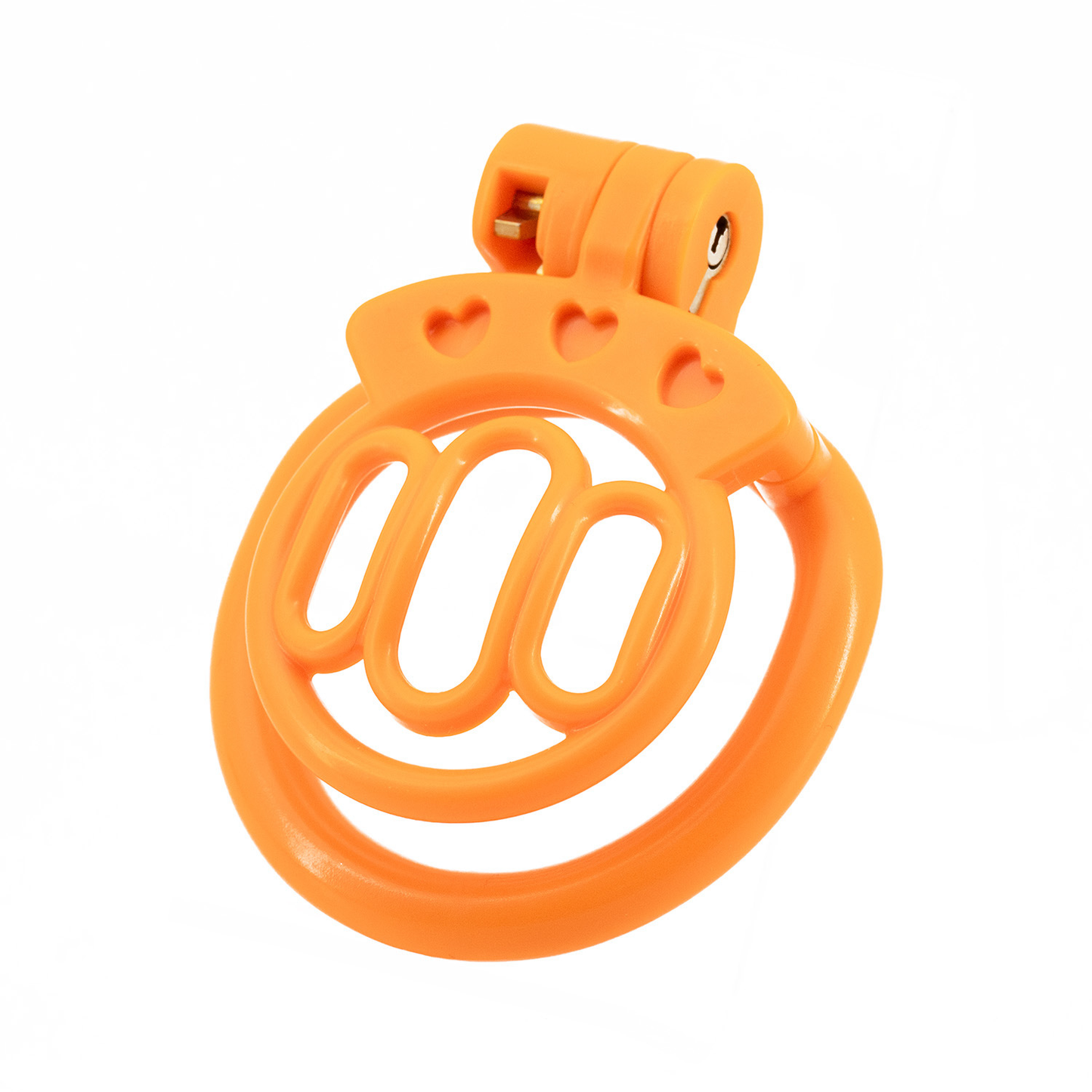 Plastic Mini Chastity Cage with 4 Base Rings Micro Flat Cock Cage for Men and Sissies