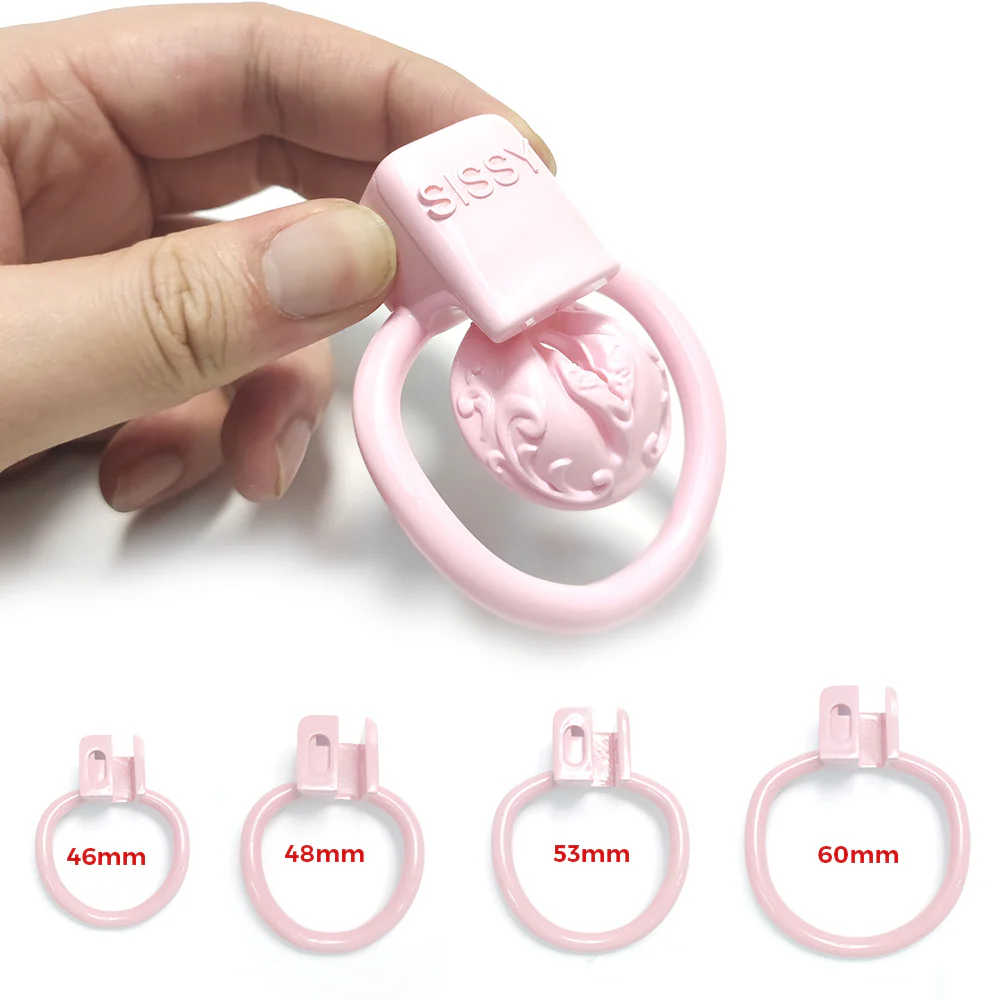 Pussy Shape Negative Chastity Cage For Sissy - ChastityBondage