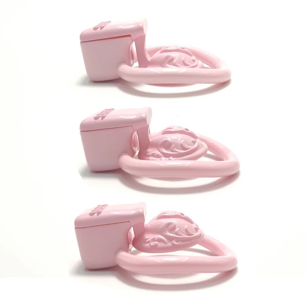 Pussy Shape Negative Chastity Cage For Sissy - ChastityBondage