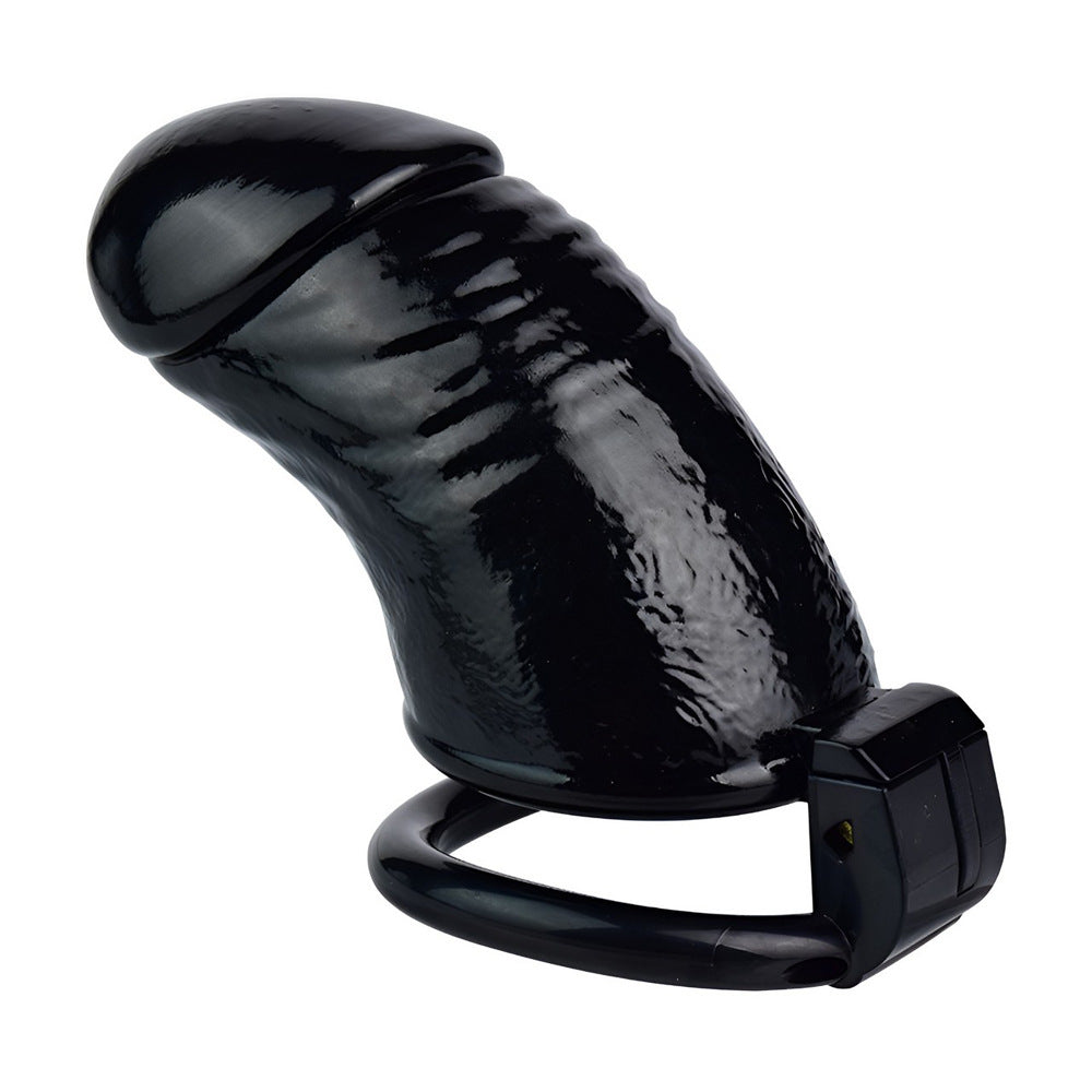 3D Printed Realistic Black Cock Cage Penis Sleeve Resin Chastity Cage