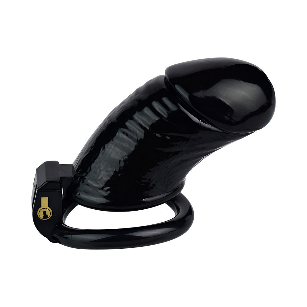 3D Printed Realistic Black Cock Cage Penis Sleeve Resin Chastity Cage