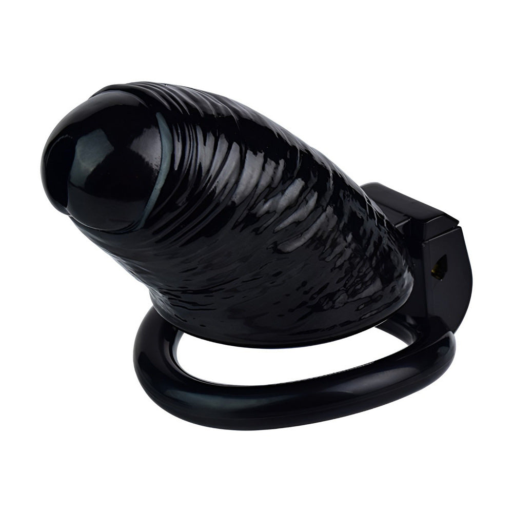3D Printed Realistic Black Cock Cage Penis Sleeve Resin Chastity Cage