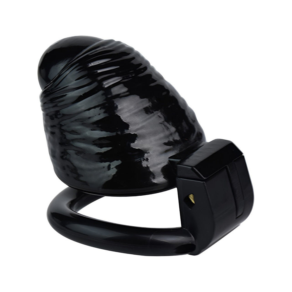 3D Printed Realistic Black Cock Cage Penis Sleeve Resin Chastity Cage