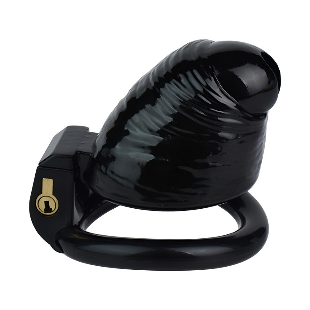 3D Printed Realistic Black Cock Cage Penis Sleeve Resin Chastity Cage