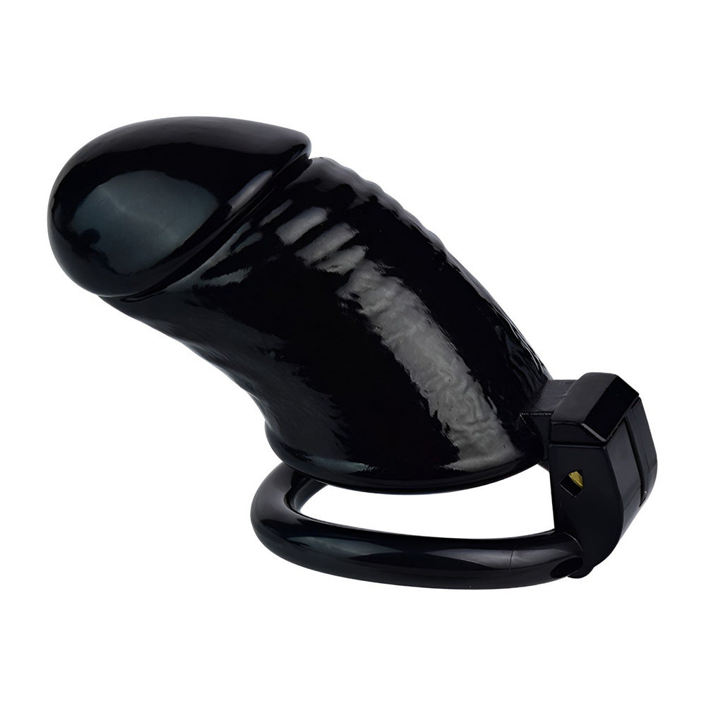 3D Printed Realistic Black Cock Cage Penis Sleeve Resin Chastity Cage