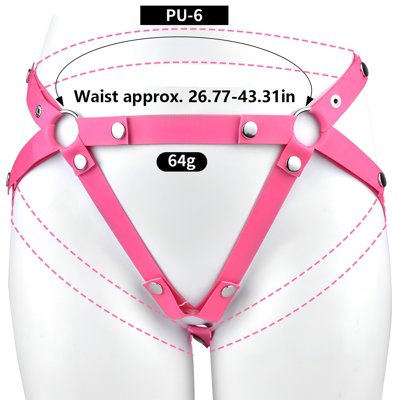 Micro Inverted Chastity Cage Belt with Realistic Silicone Dildo Negative Penis Cage
