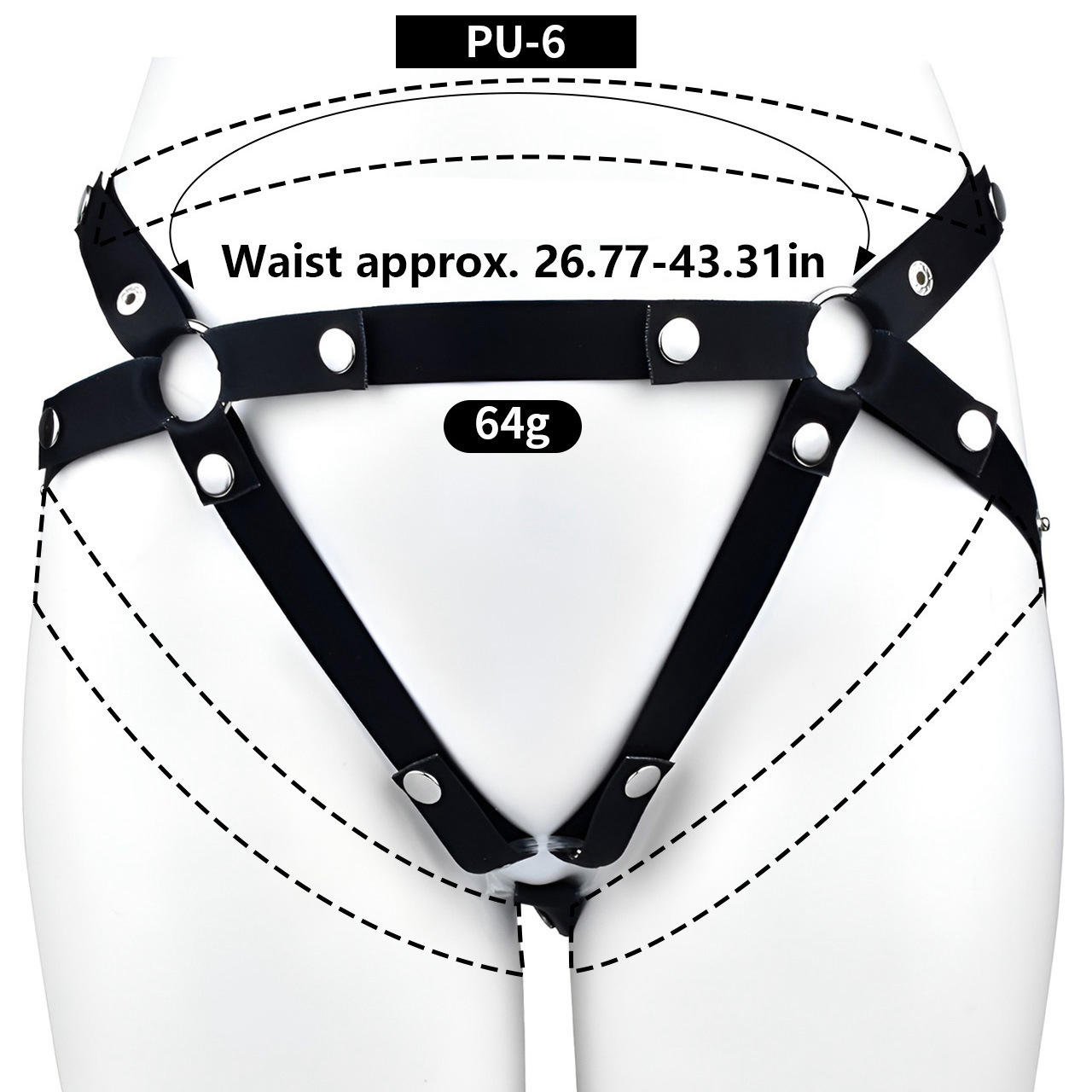 Micro Inverted Chastity Cage Belt with Realistic Silicone Dildo Negative Penis Cage
