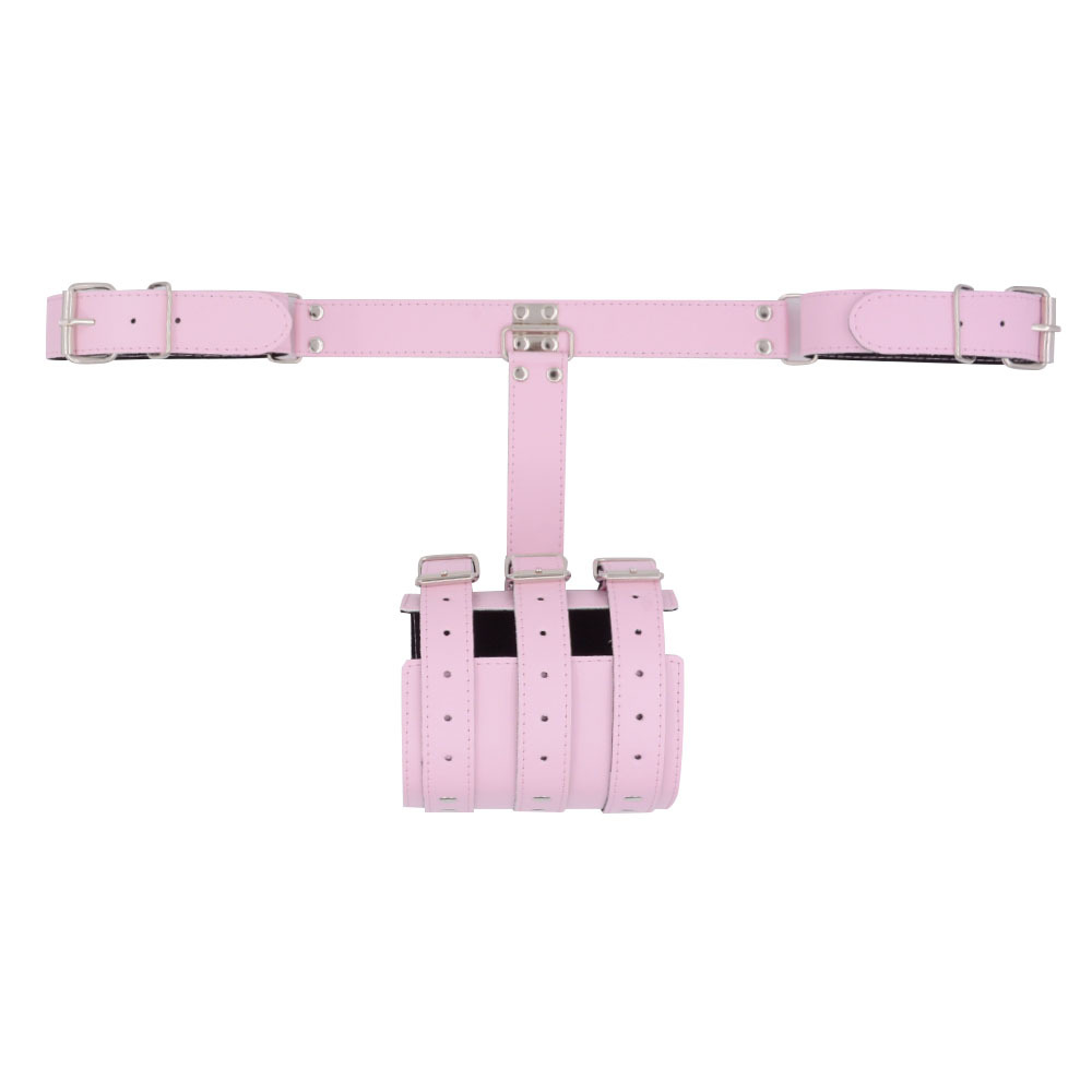 BDSM Arm Bondage Gear PU Leather Harness Slave Training Handcuffs