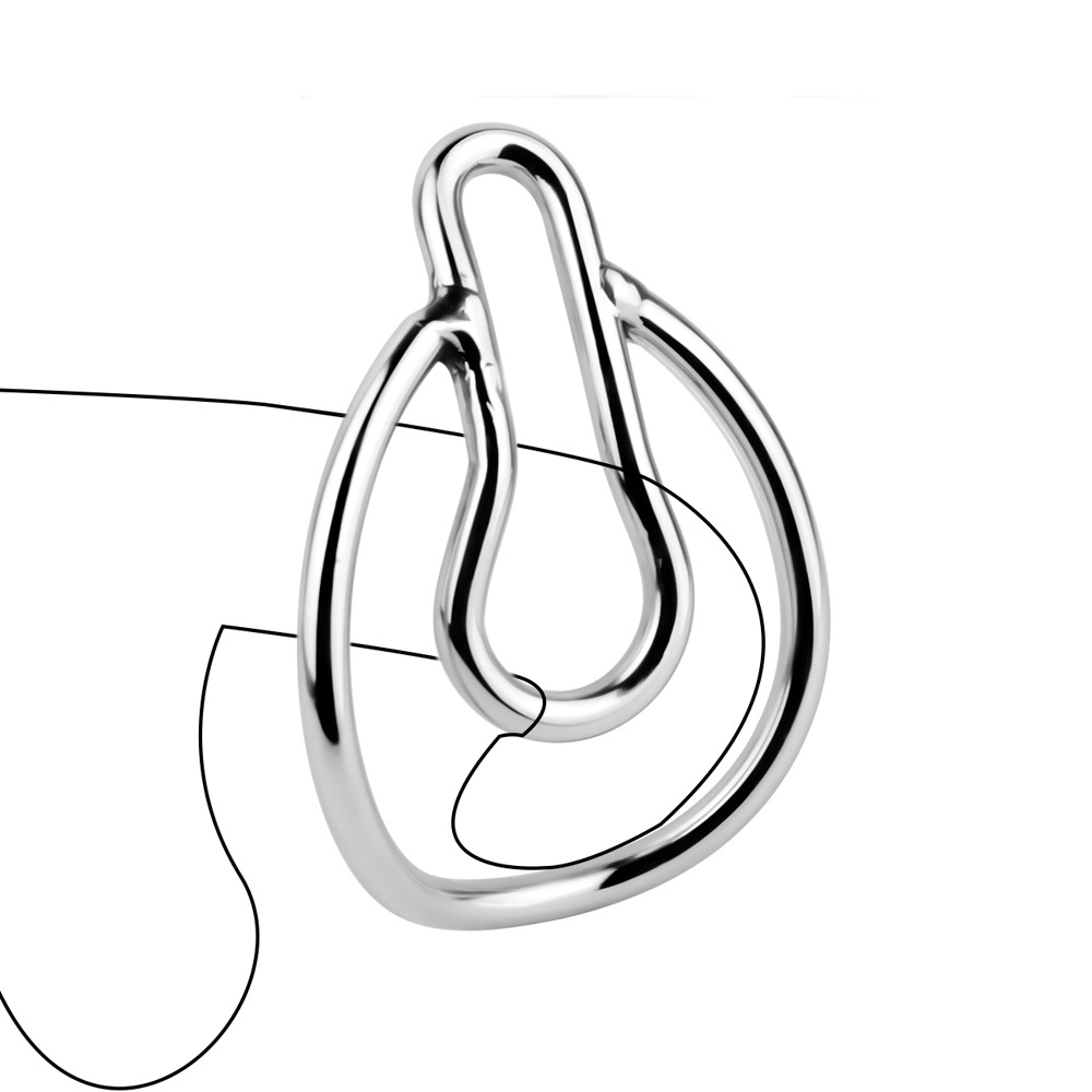 2025 NEW Metal Sissy Clip Fufu Clip for ladyboy crossdresser fake pussy vaginal chastity device