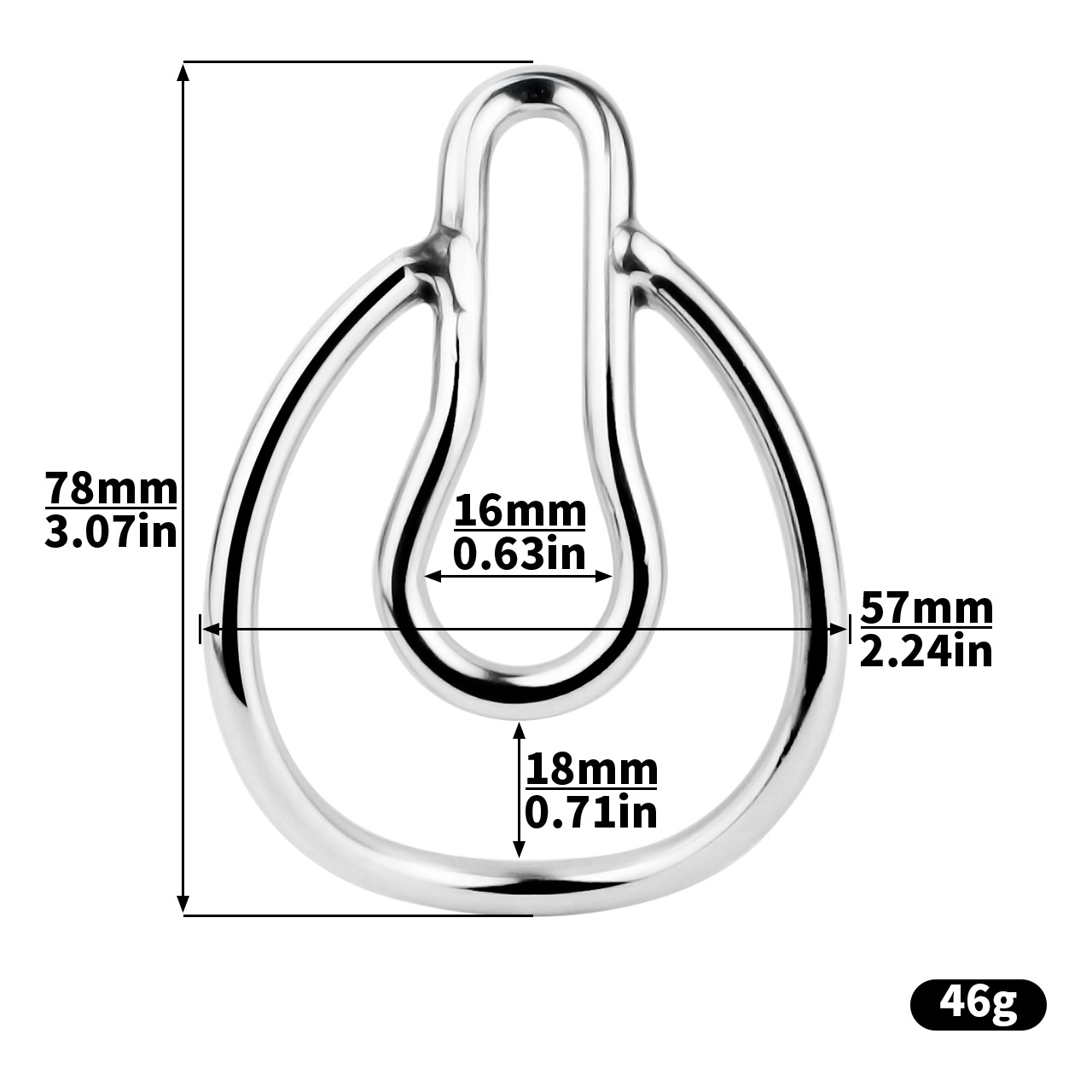 2025 NEW Metal Sissy Clip Fufu Clip for ladyboy crossdresser fake pussy vaginal chastity device
