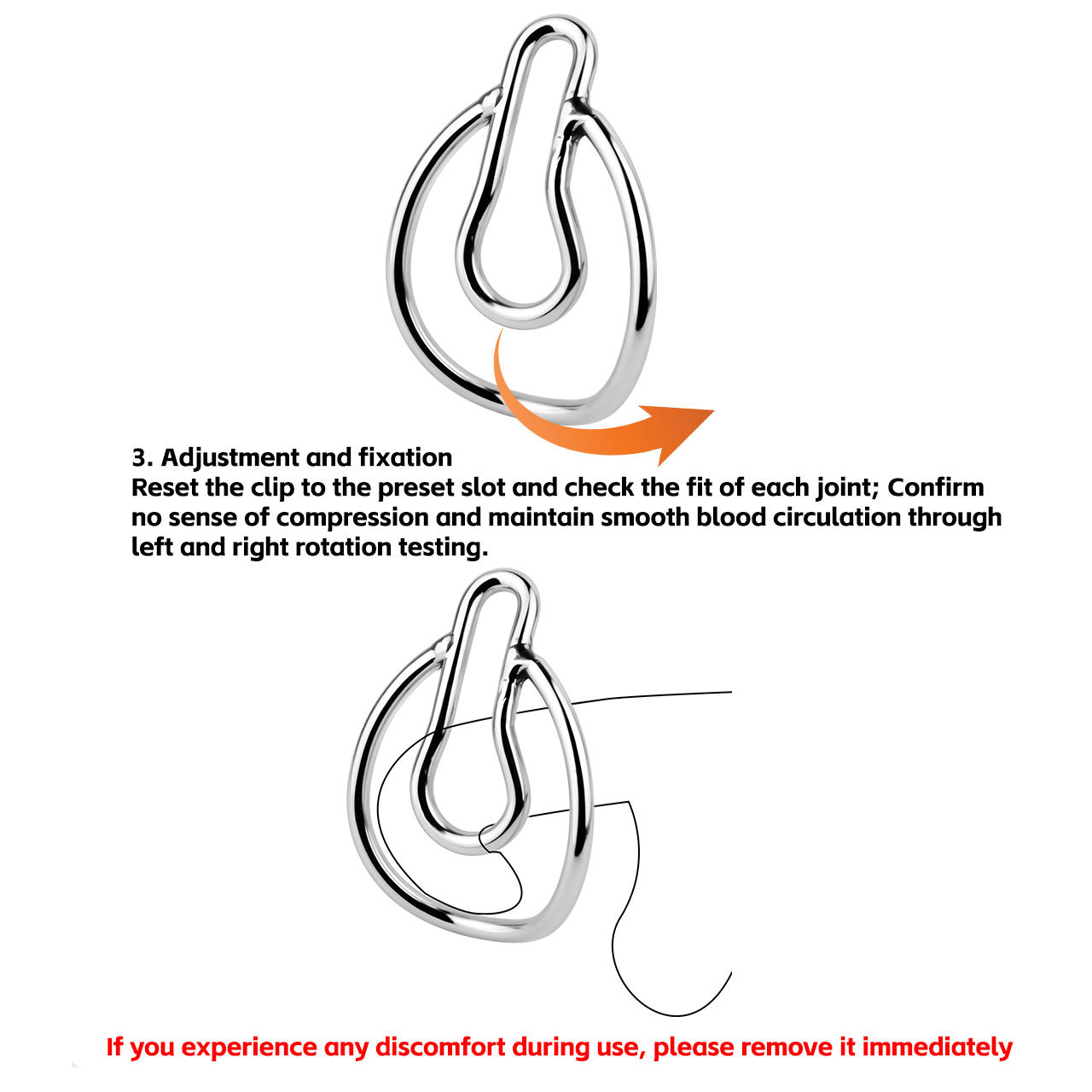 2025 NEW Metal Sissy Clip Fufu Clip for ladyboy crossdresser fake pussy vaginal chastity device